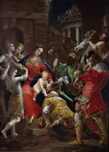 Girolamo Mazzola Bedoli, The adoration of the magi