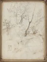 Fra Bartolomeo, Two Friars on a Hillside [recto]