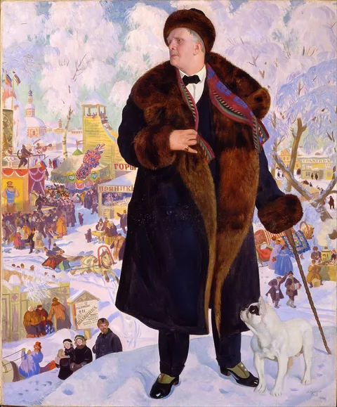 Boris Kustodiev, Portrait of Chaliapin