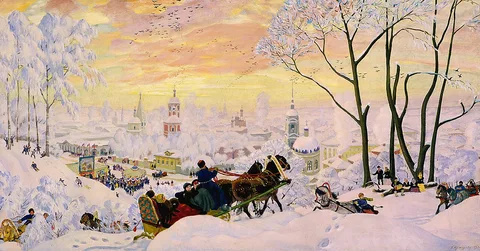 Boris Kustodiev, Pancake Week