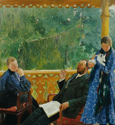 Boris Kustodiev, Portrait of the Polenow Family
