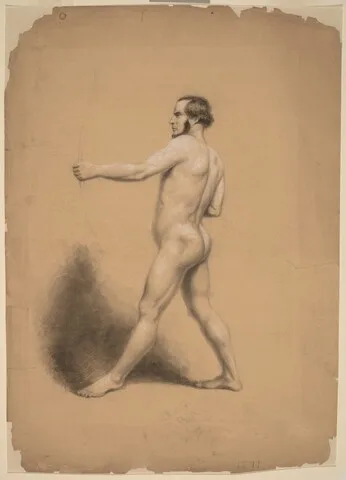 Thomas Nast, Archer, Nude Study