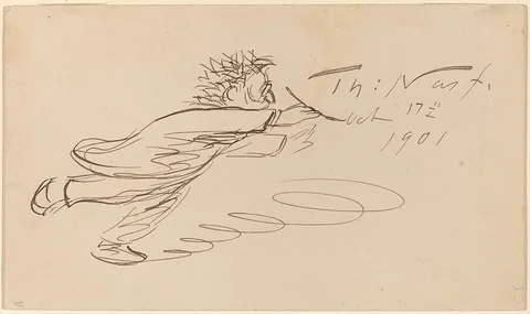 Thomas Nast, Signature, "TH. Nast, Oct. 17, 1901"