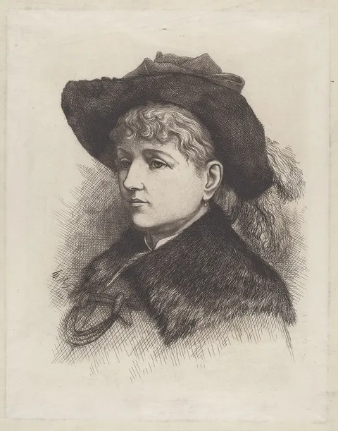 Thomas Nast, Portrait of the Artist's Wife, Sarah Edwards Nast