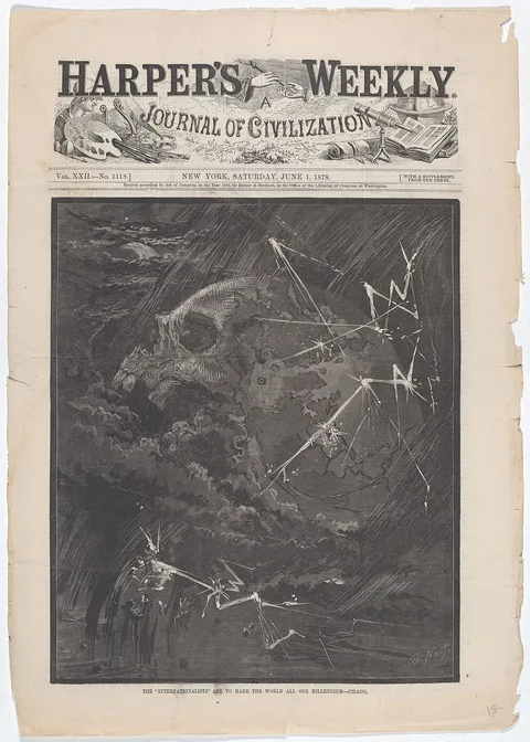 Thomas Nast, The "Internationalists" Are to Make the World All One Millennium - (Chaos)