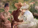 Marie Bracquemond, On the Terrace at Sèvres