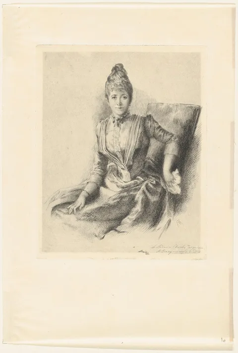 Marie Bracquemond, Portrait of Mlle Quivoron