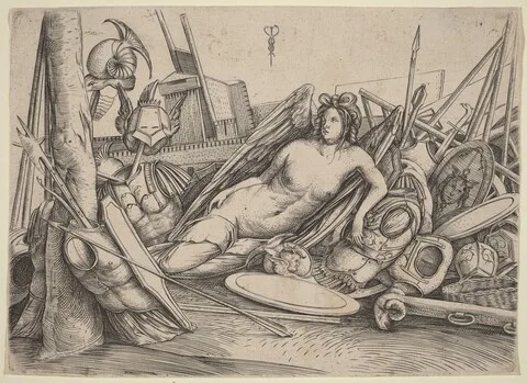 Jacopo de' Barbari, Victory Reclining Amid Trophies