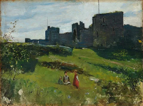 Amélie Lundahl, Landscape from Gotland (at city wall in Visby)