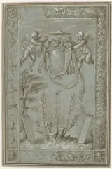 Francesco Salviati, Ontwerp voor een tapisserie met het wapen van kardinaal Ippolito de Medici