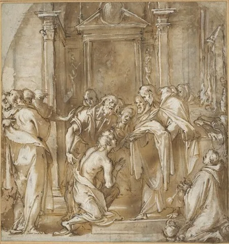 Cigoli, Saint Vincent Ferrer Taking His Vestments