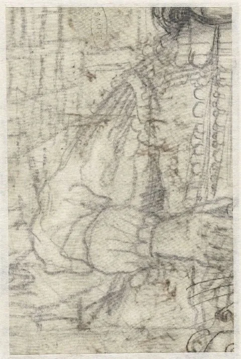 Cigoli, Fragment van een voorstudie voor een mansportret