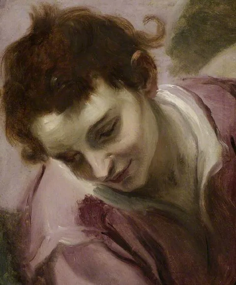 Cigoli, Study of head and bust of youth, looking to lower left