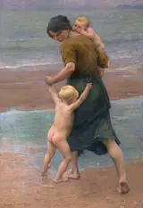 Virginie Demont-Breton, Into the Water!