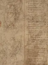 Perino del Vaga, Figure Studies [verso]
