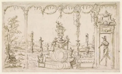 Claude Gillot, Ontwerp voor een wanddecoratie