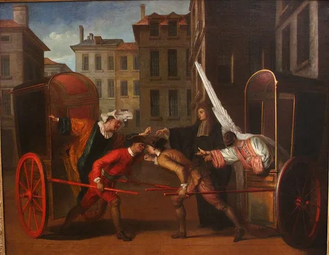Claude Gillot, Les Deux carrosses