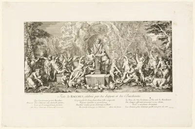 Claude Gillot, Feste de Bacchus (Festival of Bacchus from, Bacchannales or the Quatre Festes)