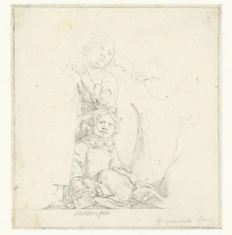 Jan de Bray, Portrait of Two Boys with their Sister and Mother