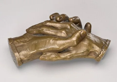 Harriet Hosmer, Clasped Hands of Robert Browning and Elizabeth Barrett Browning