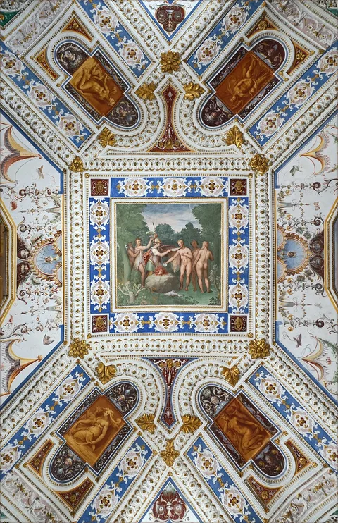 Taddeo Zuccari, Minerva teaching men the use of clothing
