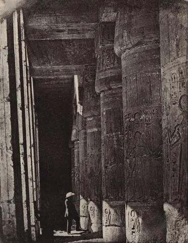 Maxime Du Camp, Thèbes, Medinet Habou, Galeries du Palais (Palace Galleries at Medinet Habou, Thebes)