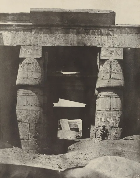 Maxime Du Camp, Thebes: Karnak, Portique de Temple de Khons