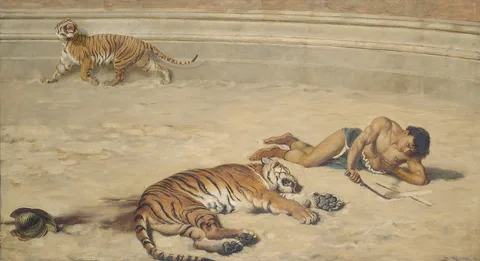 Briton Rivière, A Roman holiday