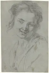 Johann Liss, Studie van een lachende vrouw