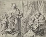 Johann Liss, Jonge liefdesparen en een dwaas in een interieur