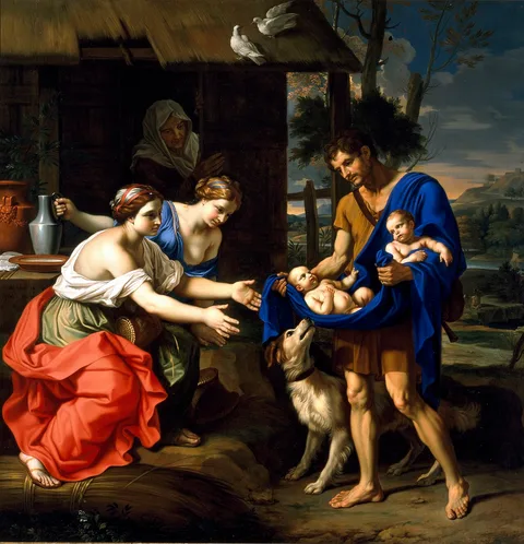 Nicolas Mignard, The Shepherd Faustulus Bringing Romulus and Remus to His Wife