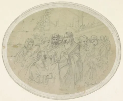 Louis Gallait, Christus geneest een blinde