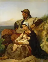 Louis Gallait, Fisherman's Family