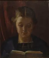 Kristian Zahrtmann, Elisabeth Zahrtmann, the artist's sister, reading