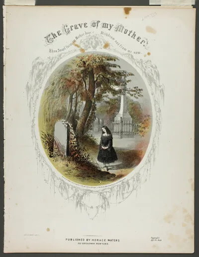 Napoleon Sarony, The Grave of My Mother