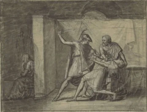 Louis Hersent, De dood van Julius Caesar(?)