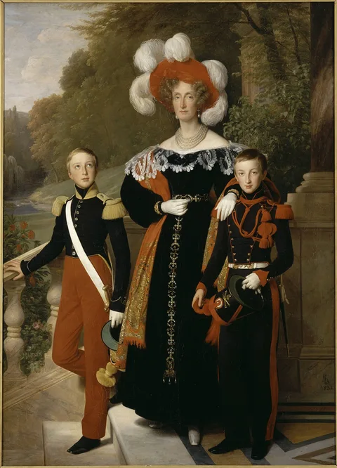 Louis Hersent, Queen Marie-Amélie with her Children