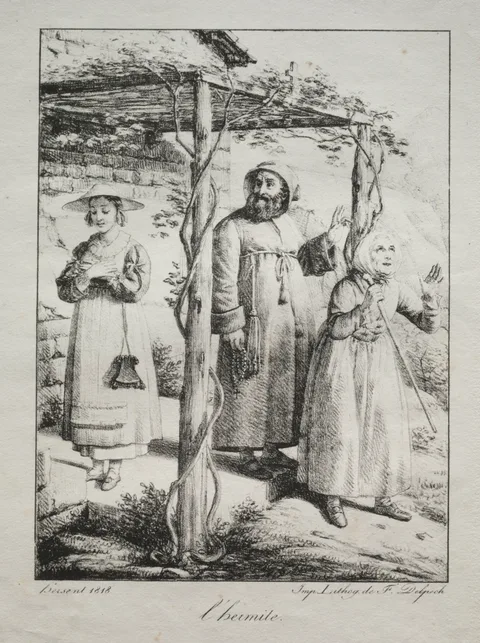 Louis Hersent, The Hermit
