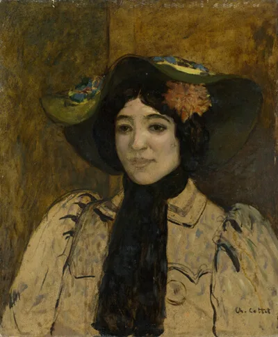 Charles Cottet, Portrait of a Woman