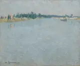 Charles Angrand, The Seine, Morning (Saint-Ouen)