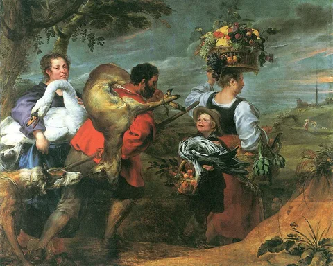 Jan Boeckhorst, Peasants on the Way to the Market.