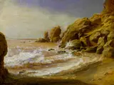 Christian Frederik Ferdinand Thøming, Surf at the coast of Capri