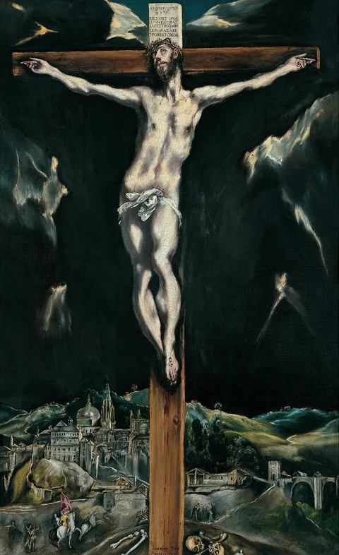 Jorge Manuel Theocupulus, Christ crucified with Toledo in the Background