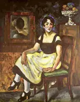 Ilya Mashkov, Woman portrait with a mirror