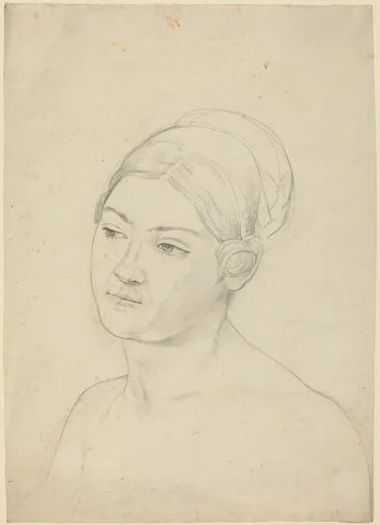 Moritz Daniel Oppenheim, Head of a Young Woman