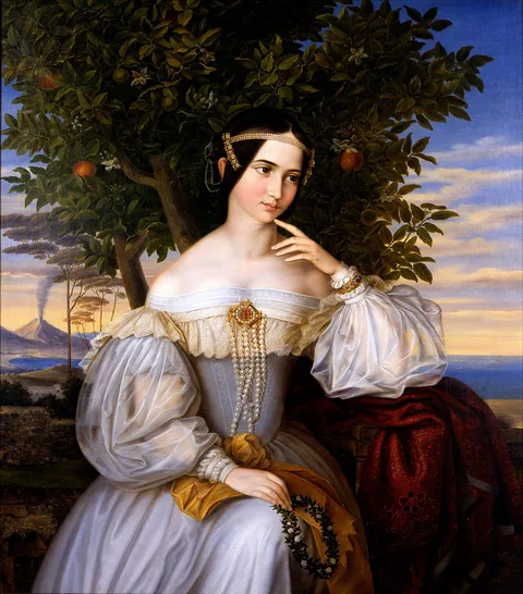 Moritz Daniel Oppenheim, Marriage Portrait of Charlotte de Rothschild