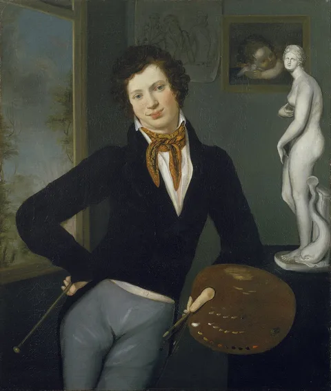 Moritz Daniel Oppenheim, Self-Portrait