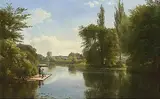 Carl Frederik Aagaard, Fishing from the Dock.