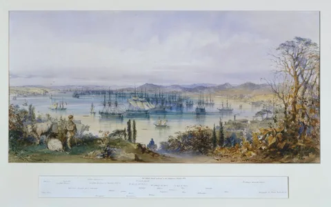 Amedeo Preziosi, The Allied Fleets Anchored in the Bosphorus