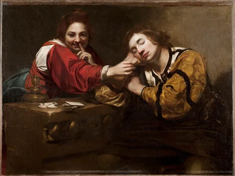 Nicolas Régnier, Sleeper Awakened by a Young Woman with Fire